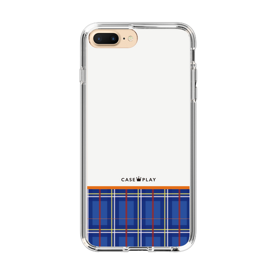 スリムプロテクションケース［ CASEPLAY Tartan Check - Blue ］