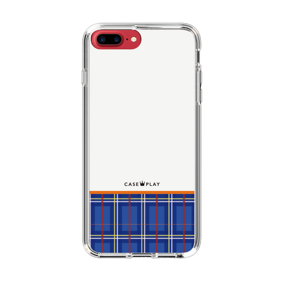 スリムプロテクションケース［ CASEPLAY Tartan Check - Blue ］