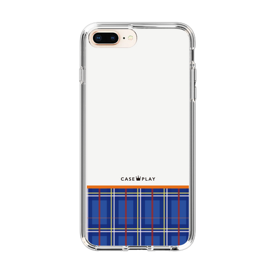 スリムプロテクションケース［ CASEPLAY Tartan Check - Blue ］