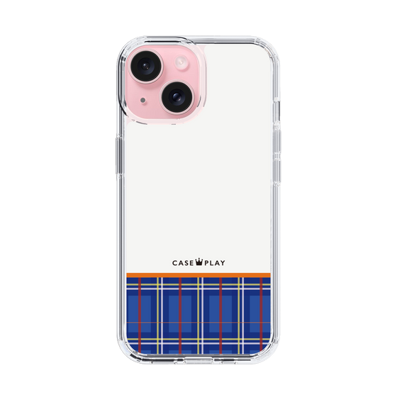 スリムプロテクションケース［ CASEPLAY Tartan Check - Blue ］