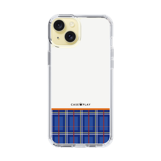 スリムプロテクションケース［ CASEPLAY Tartan Check - Blue ］