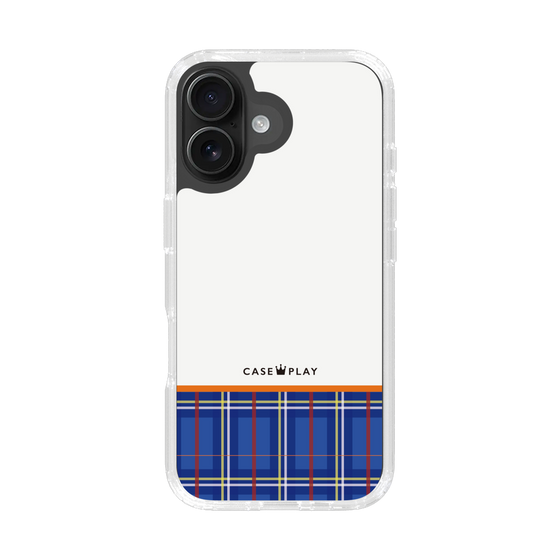 スリムプロテクションケース［ CASEPLAY Tartan Check - Blue ］