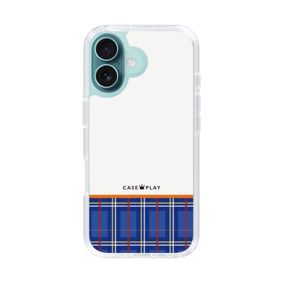 スリムプロテクションケース［ CASEPLAY Tartan Check - Blue ］