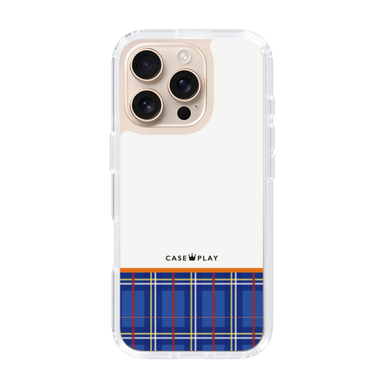 スリムプロテクションケース［ CASEPLAY Tartan Check - Blue ］