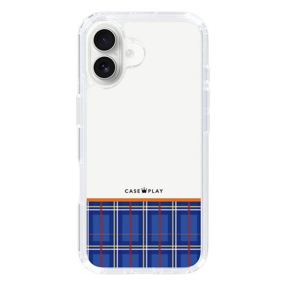 スリムプロテクションケース［ CASEPLAY Tartan Check - Blue ］