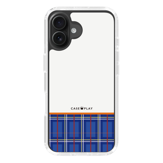 スリムプロテクションケース［ CASEPLAY Tartan Check - Blue ］