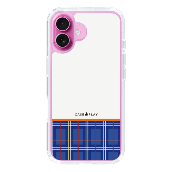 スリムプロテクションケース［ CASEPLAY Tartan Check - Blue ］