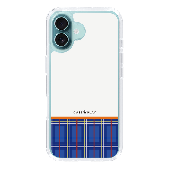 スリムプロテクションケース［ CASEPLAY Tartan Check - Blue ］