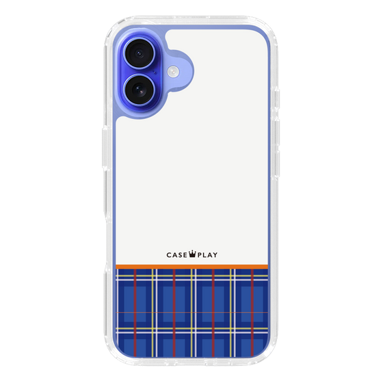 スリムプロテクションケース［ CASEPLAY Tartan Check - Blue ］