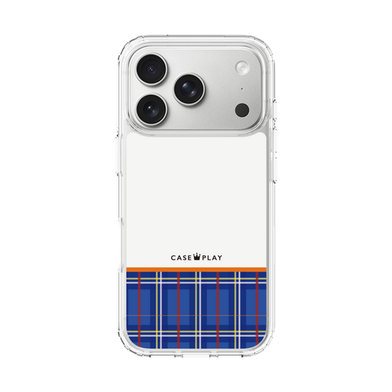 スリムプロテクションケース［ CASEPLAY Tartan Check - Blue ］