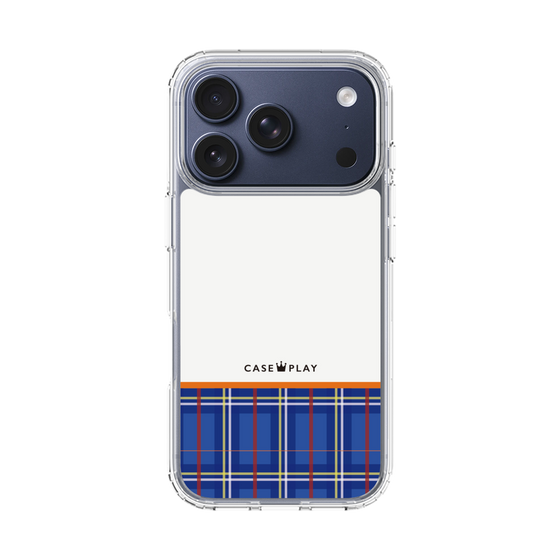 スリムプロテクションケース［ CASEPLAY Tartan Check - Blue ］