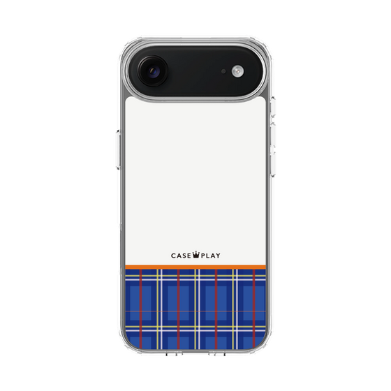 スリムプロテクションケース［ CASEPLAY Tartan Check - Blue ］