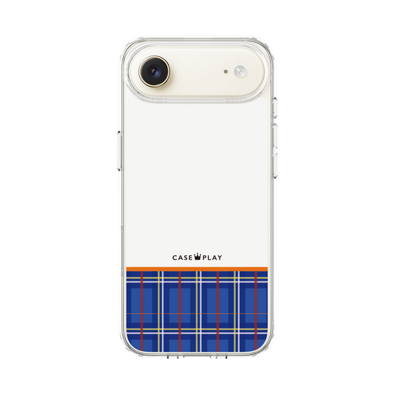 スリムプロテクションケース［ CASEPLAY Tartan Check - Blue ］