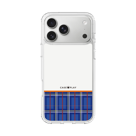 スリムプロテクションケース［ CASEPLAY Tartan Check - Blue ］
