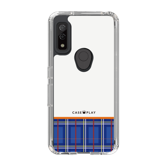 スリムプロテクションケース［ CASEPLAY Tartan Check - Blue ］