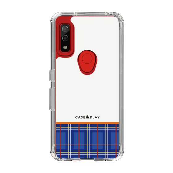 スリムプロテクションケース［ CASEPLAY Tartan Check - Blue ］