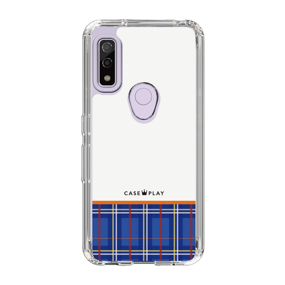 スリムプロテクションケース［ CASEPLAY Tartan Check - Blue ］