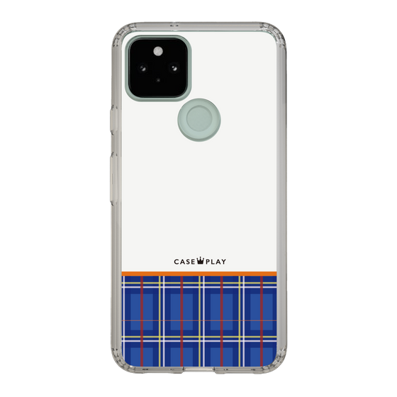 スリムプロテクションケース［ CASEPLAY Tartan Check - Blue ］