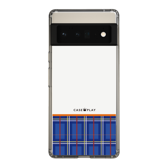 スリムプロテクションケース［ CASEPLAY Tartan Check - Blue ］