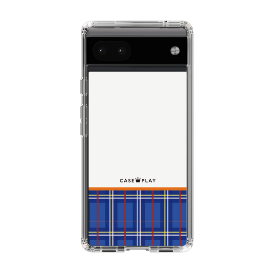 スリムプロテクションケース［ CASEPLAY Tartan Check - Blue ］