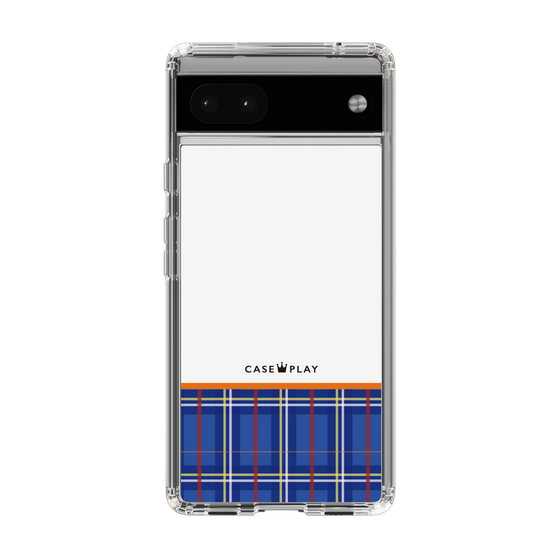 スリムプロテクションケース［ CASEPLAY Tartan Check - Blue ］