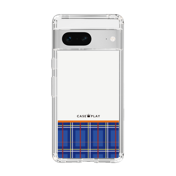 スリムプロテクションケース［ CASEPLAY Tartan Check - Blue ］