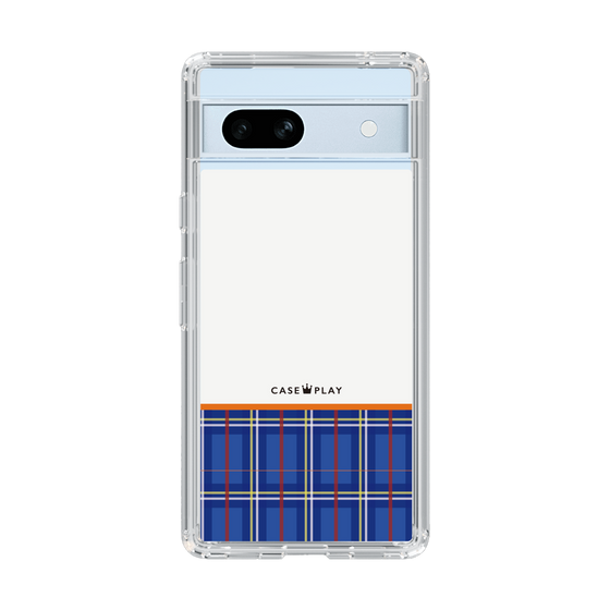 スリムプロテクションケース［ CASEPLAY Tartan Check - Blue ］