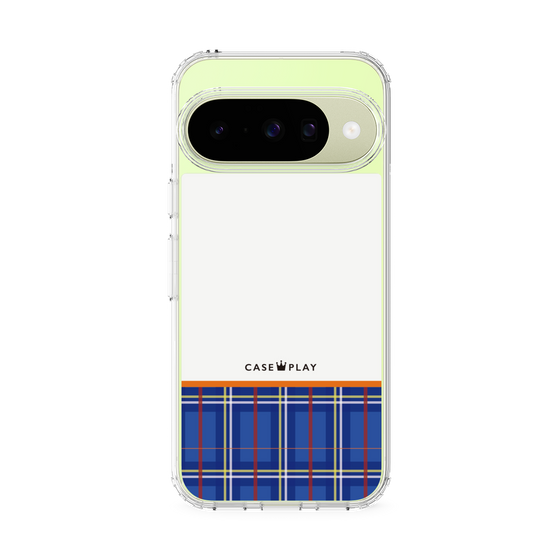 スリムプロテクションケース［ CASEPLAY Tartan Check - Blue ］