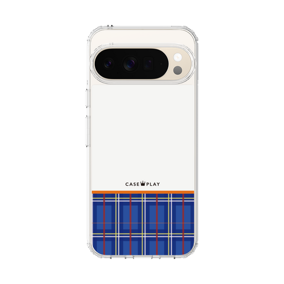 スリムプロテクションケース［ CASEPLAY Tartan Check - Blue ］