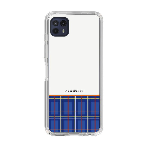 スリムプロテクションケース［ CASEPLAY Tartan Check - Blue ］