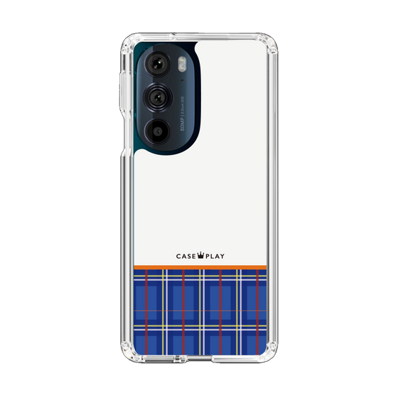 スリムプロテクションケース［ CASEPLAY Tartan Check - Blue ］