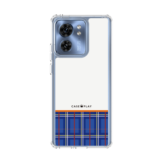 スリムプロテクションケース［ CASEPLAY Tartan Check - Blue ］