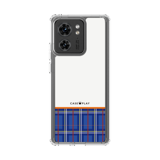 スリムプロテクションケース［ CASEPLAY Tartan Check - Blue ］