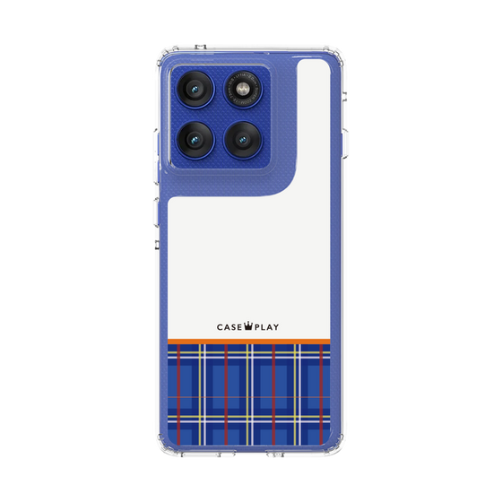 スリムプロテクションケース［ CASEPLAY Tartan Check - Blue ］
