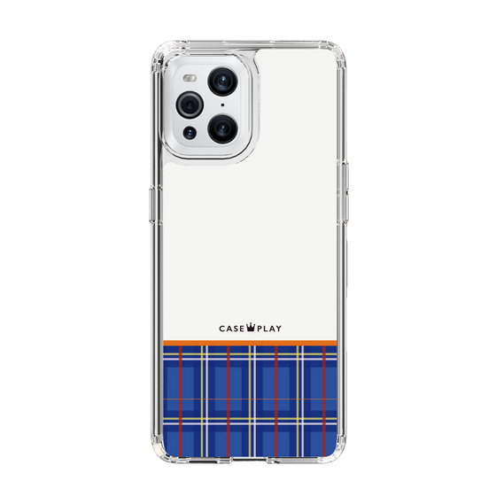 スリムプロテクションケース［ CASEPLAY Tartan Check - Blue ］