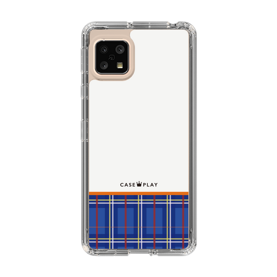 スリムプロテクションケース［ CASEPLAY Tartan Check - Blue ］