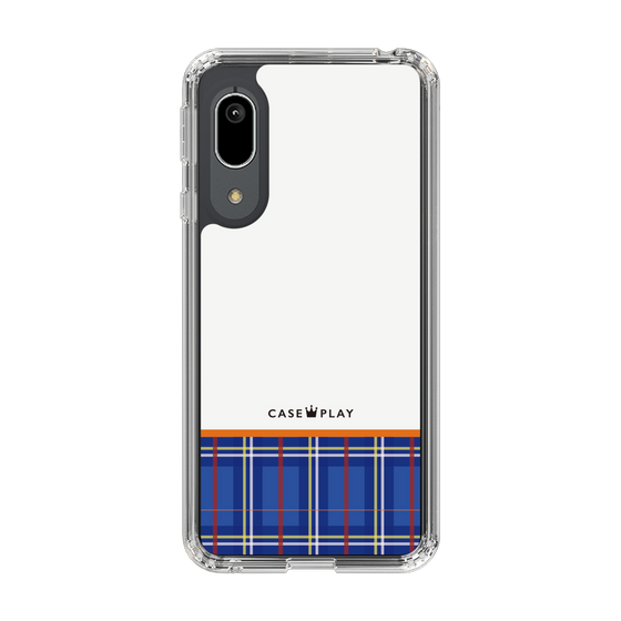 スリムプロテクションケース［ CASEPLAY Tartan Check - Blue ］