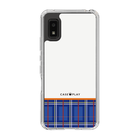 スリムプロテクションケース［ CASEPLAY Tartan Check - Blue ］