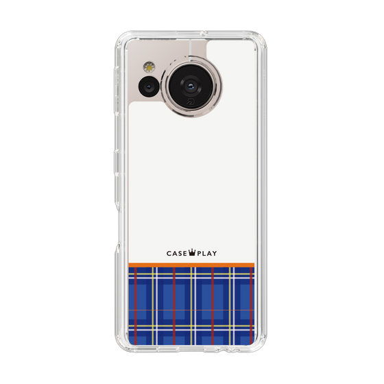 スリムプロテクションケース［ CASEPLAY Tartan Check - Blue ］