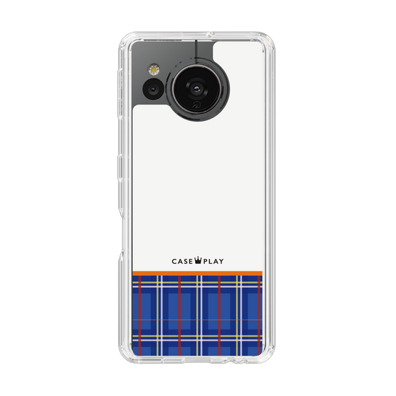 スリムプロテクションケース［ CASEPLAY Tartan Check - Blue ］