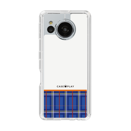 スリムプロテクションケース［ CASEPLAY Tartan Check - Blue ］