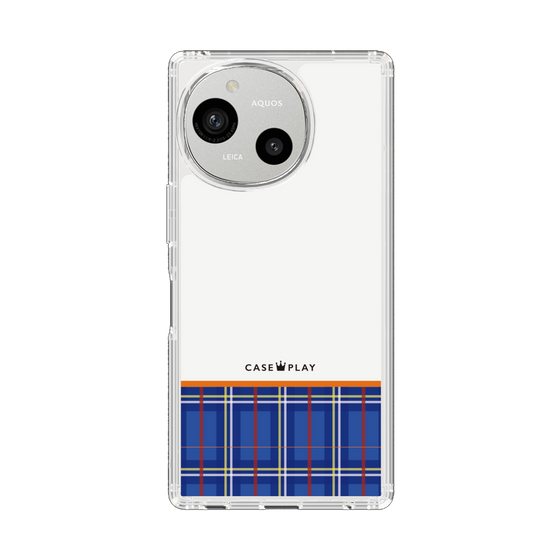スリムプロテクションケース［ CASEPLAY Tartan Check - Blue ］