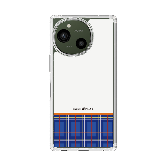 スリムプロテクションケース［ CASEPLAY Tartan Check - Blue ］