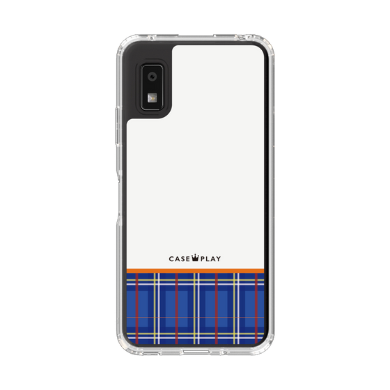 スリムプロテクションケース［ CASEPLAY Tartan Check - Blue ］