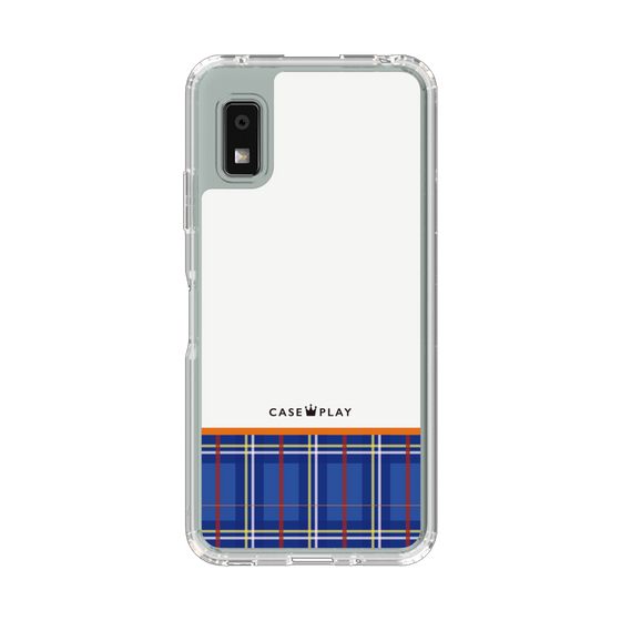 スリムプロテクションケース［ CASEPLAY Tartan Check - Blue ］