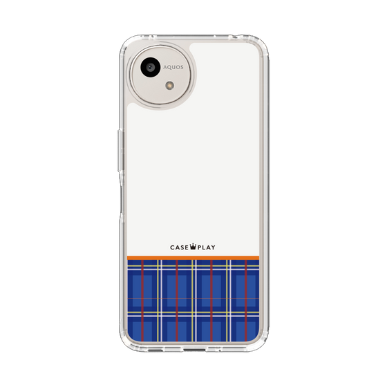 スリムプロテクションケース［ CASEPLAY Tartan Check - Blue ］
