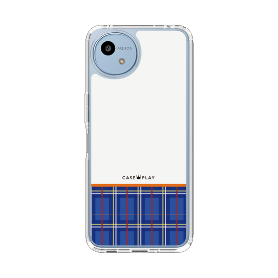 スリムプロテクションケース［ CASEPLAY Tartan Check - Blue ］