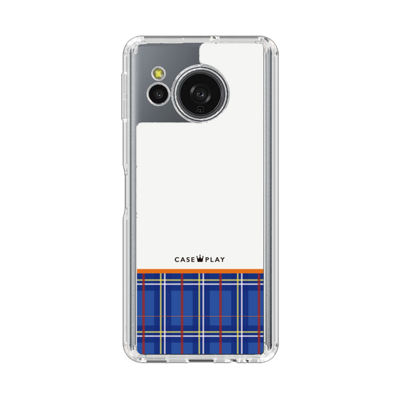 スリムプロテクションケース［ CASEPLAY Tartan Check - Blue ］