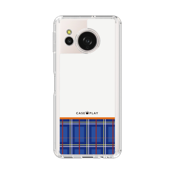 スリムプロテクションケース［ CASEPLAY Tartan Check - Blue ］