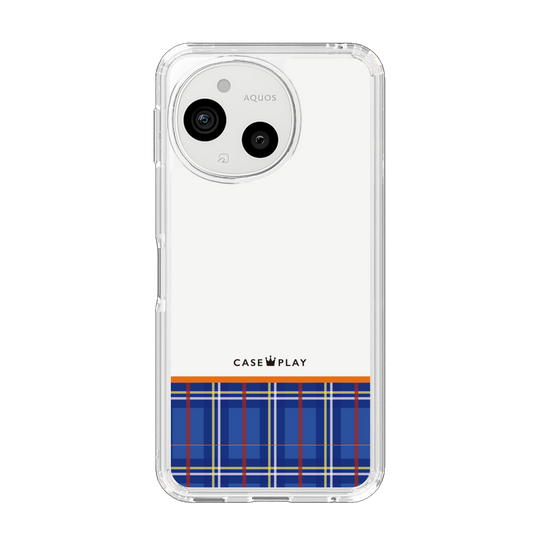 スリムプロテクションケース［ CASEPLAY Tartan Check - Blue ］